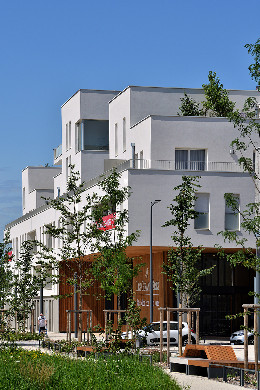 vue urbaine projet résidence des bauges exndo architecture lyon