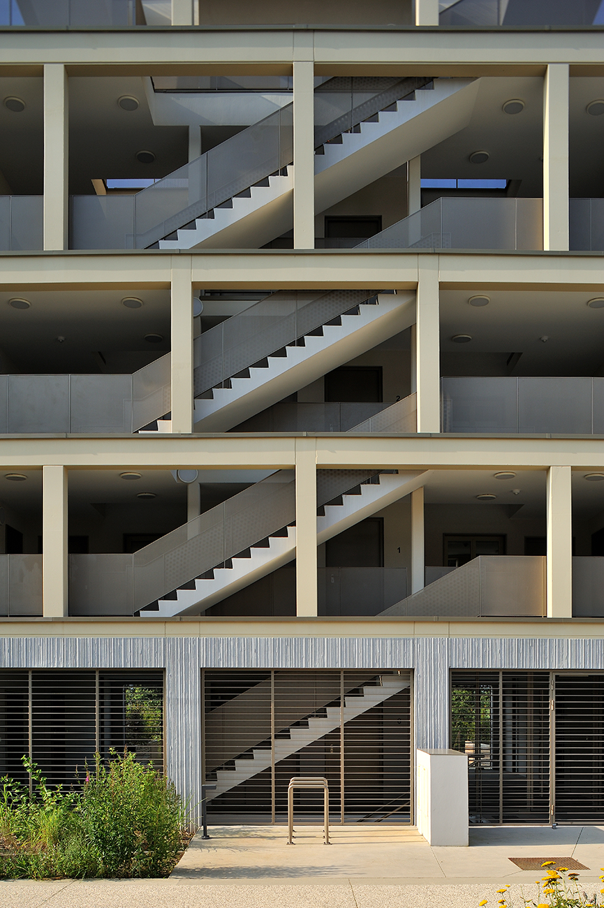 détail escaliers projet orfèvres exndo architecture lyon